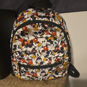 Disney Mickey Mouse Patterned Backpack